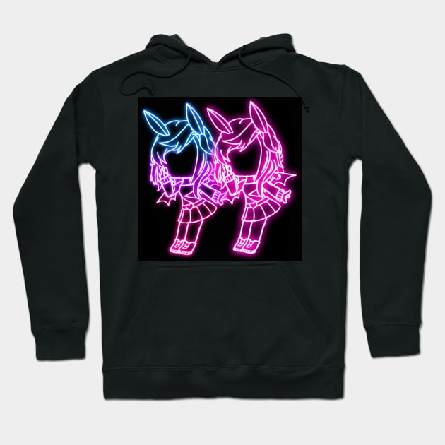 gacha glow effect Hoodie by alvian